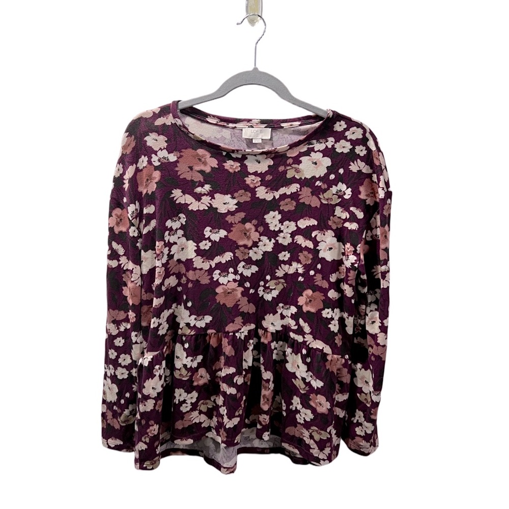 LOFT Outlet|Floral Blouse|Size Large Petite